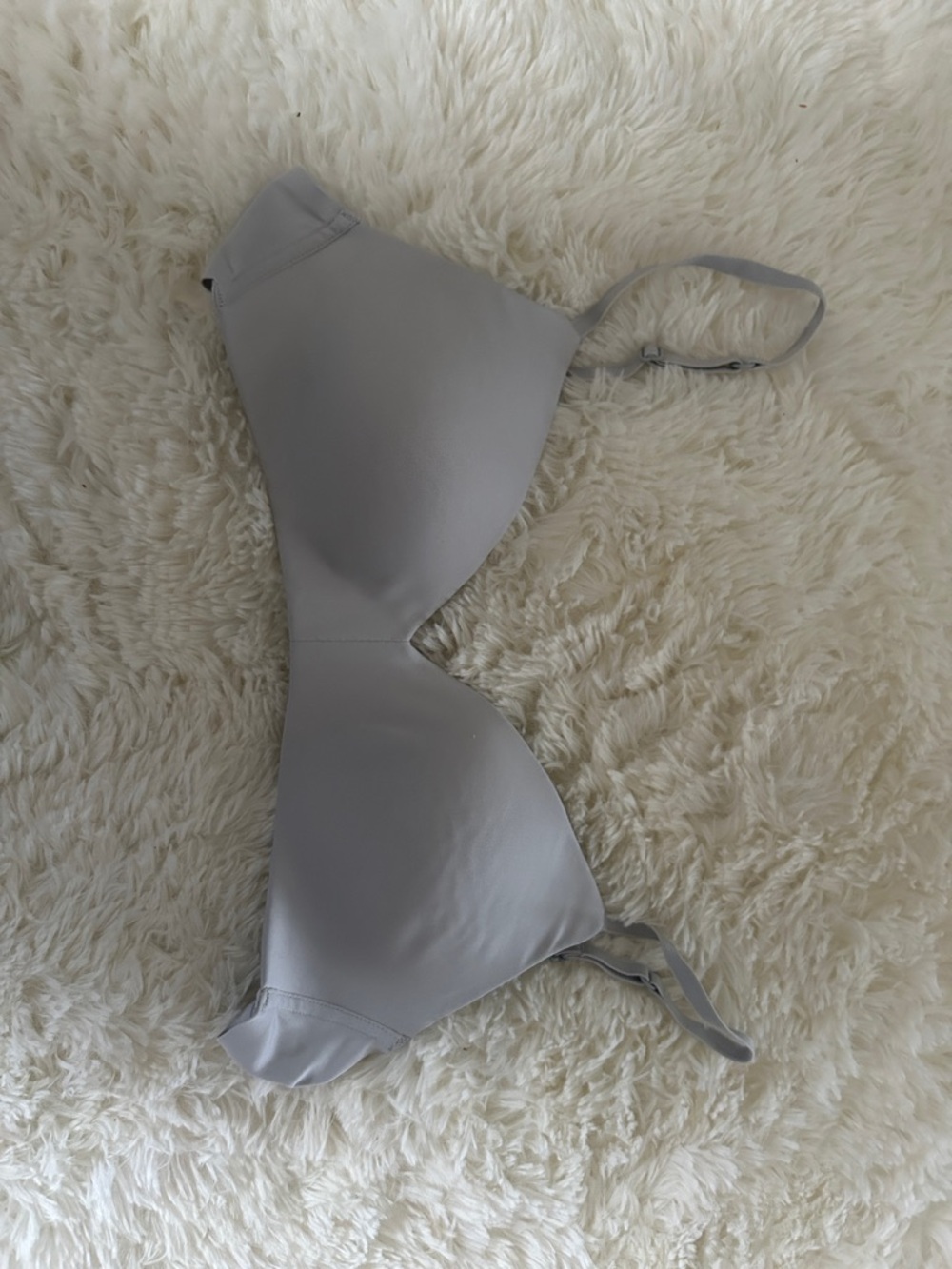 Light Gray Seamless Bra with Molded Cups